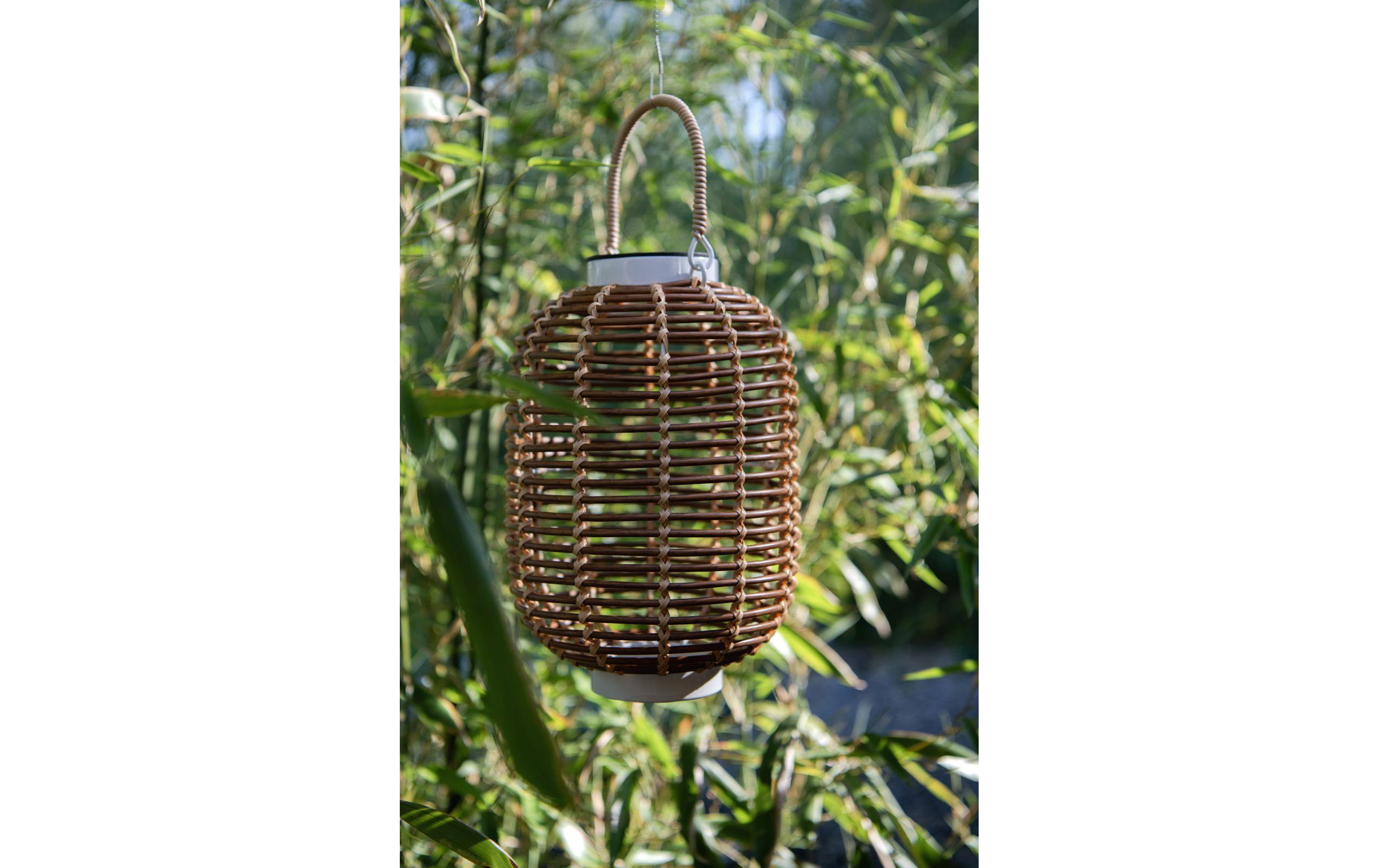 Solar Calm Lantern BraunDekolicht zum Aufstellen oder Aufhängen
