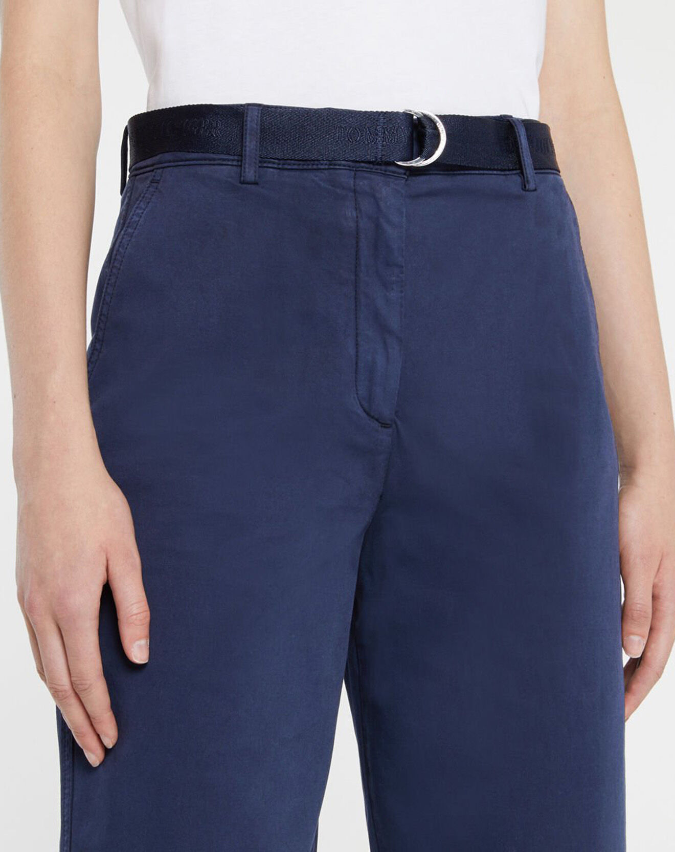 Tommy Hilfiger Pantalon Chino Tapered Blend bleu marine