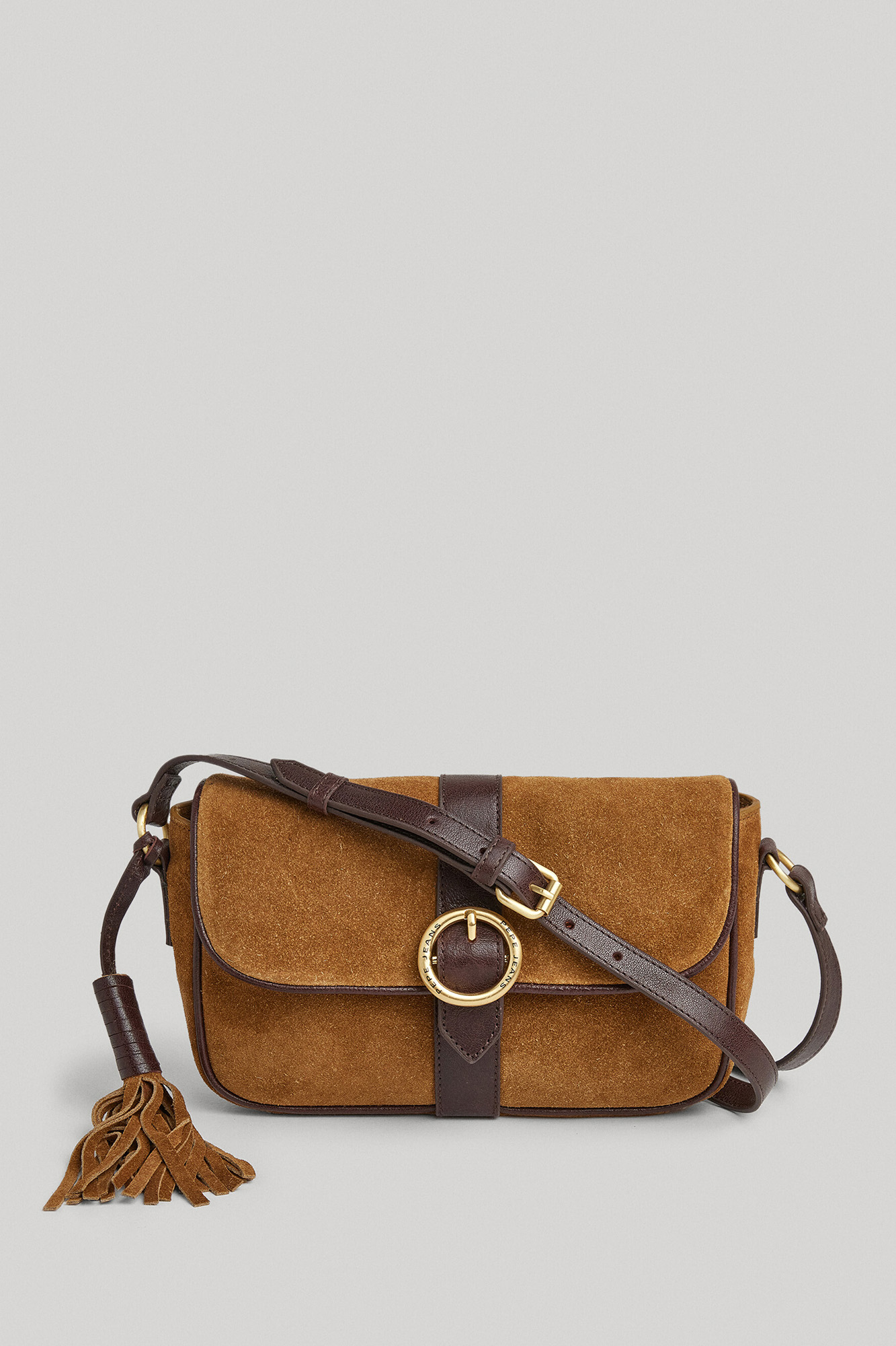 Bolsa de ombro em camurça