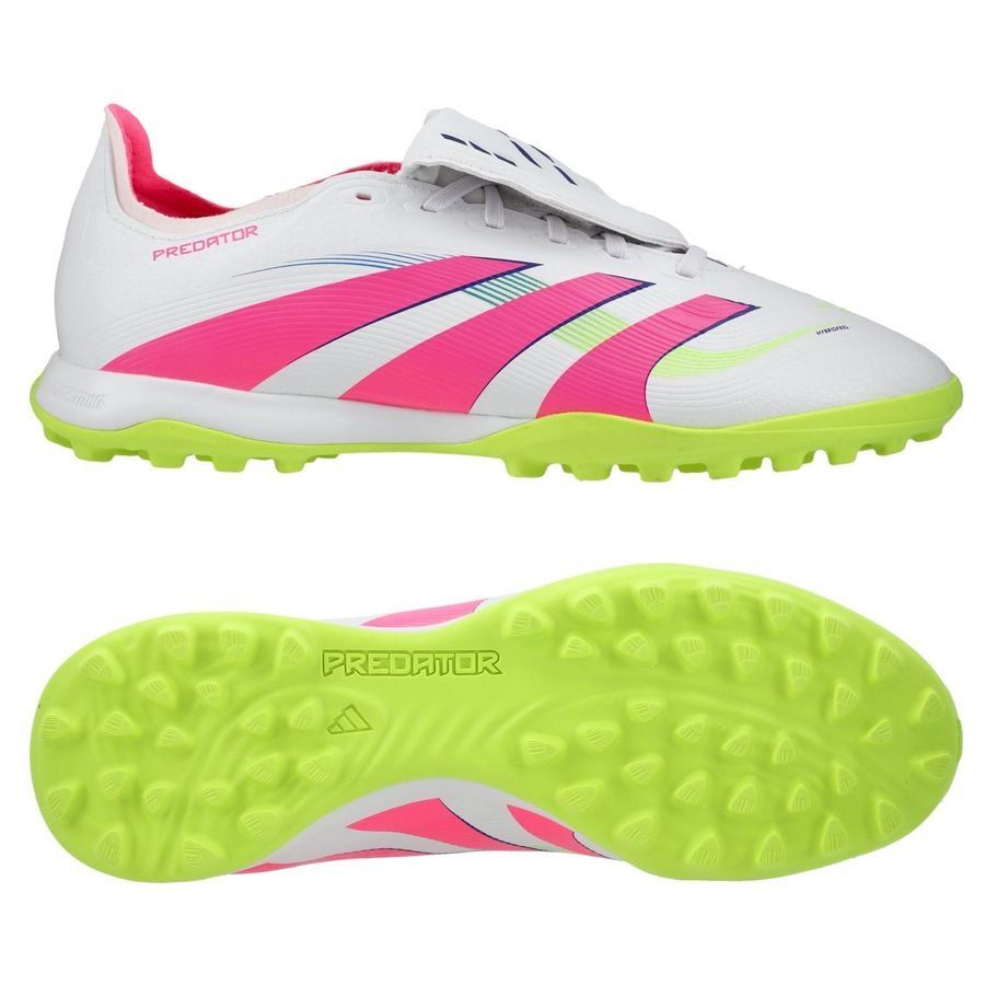 adidas Predator League Fold-over Tongue TF Celestial Victory - Blanc/Lucid Pink/Lucid Lemon
