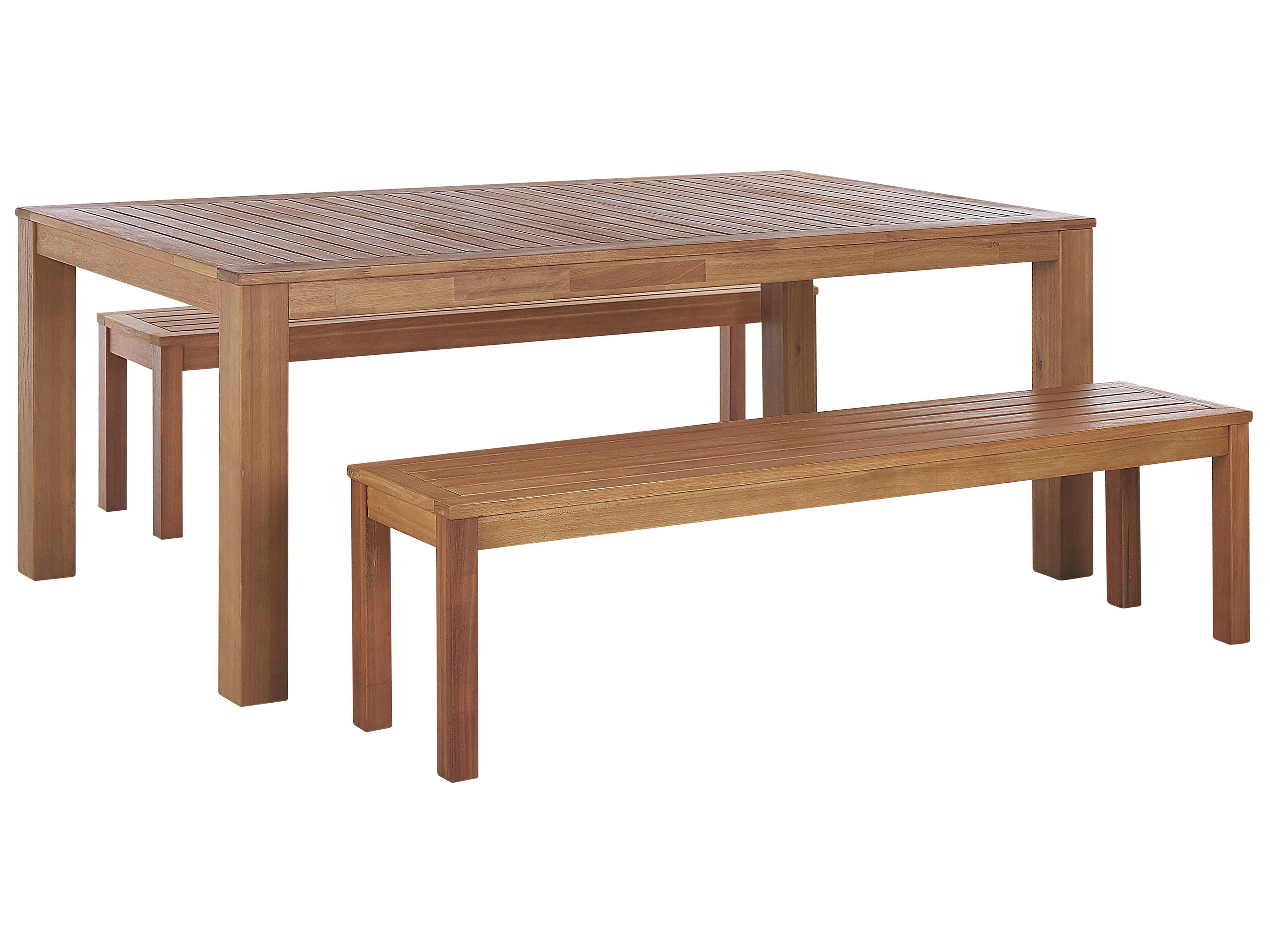 Tuinset met banken 6-zits MONSANO Eucalyptushout Bruin