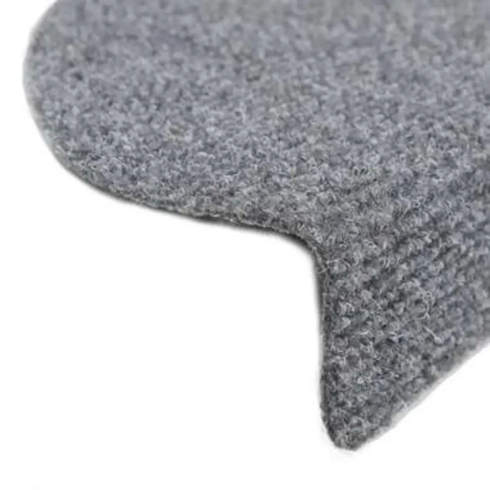 vidaXL - Trapmat - Grijs - Polypropyleen - 65 x 21 x 4 cm - 15 stuks