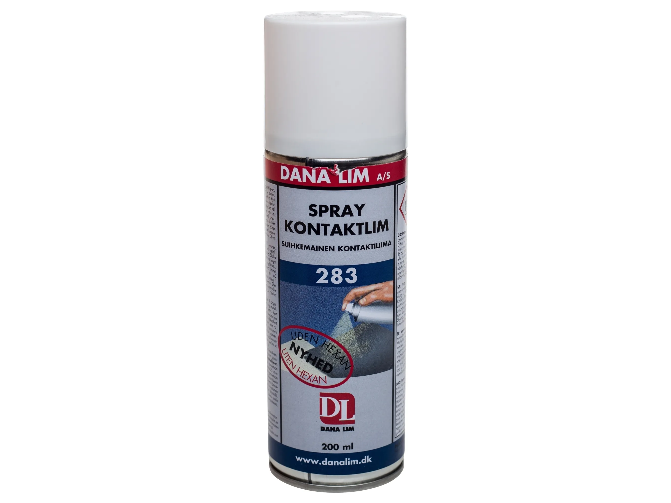 Spray Kontaktlim 283 200 ml - Traditionel stærk kontaktlim på spray dåse. UN1950 Aerosols