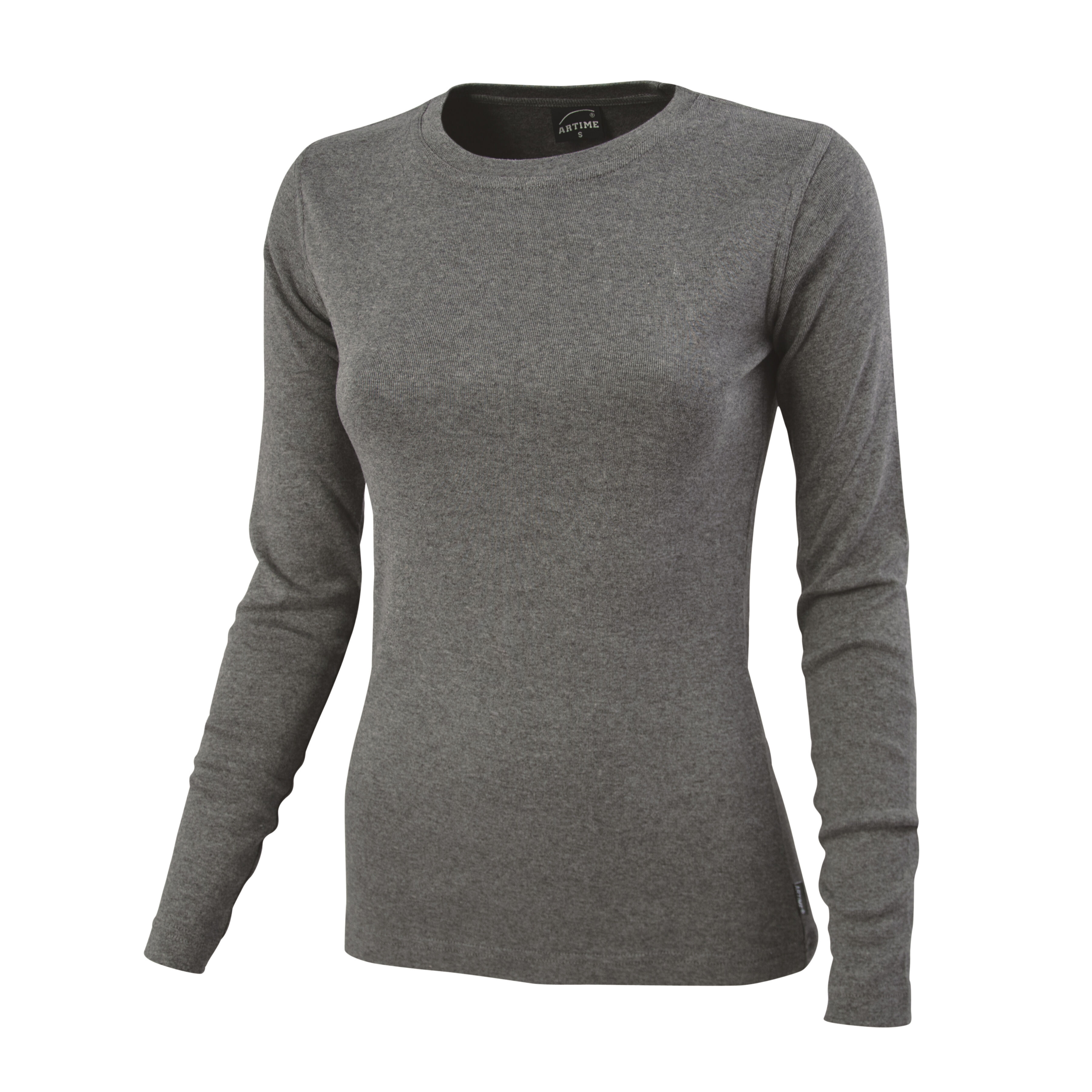 Rundhals-Shirt langarm