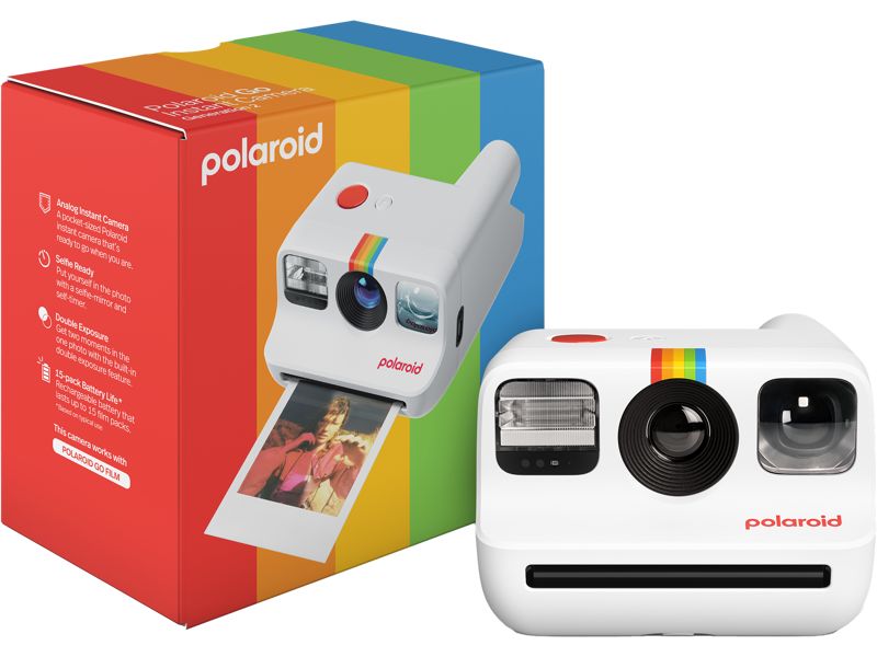 Polaroid Fotokamera Go Gen 2.0 Weiss Ultrakompakte Sofortbildkamera im Retro-Stil