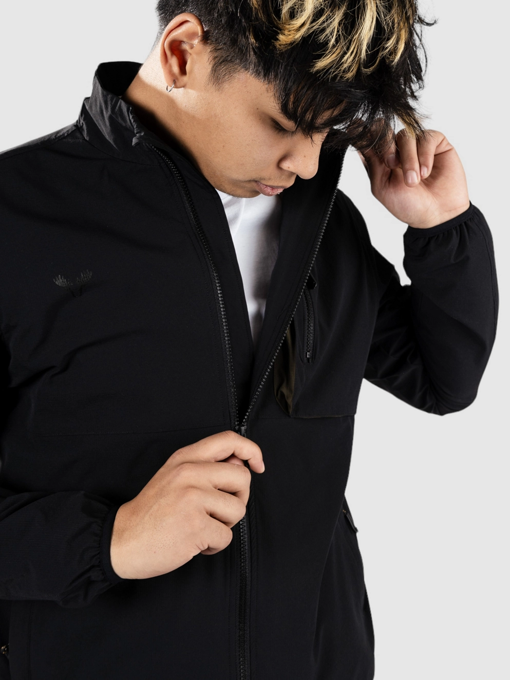 Fat Moose Track Jacket black/army