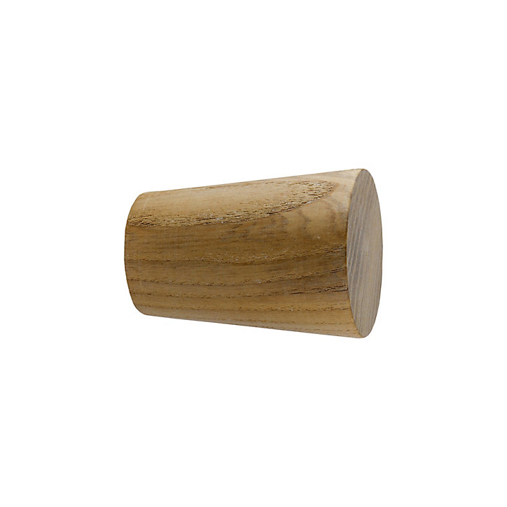 Embout cône pour barre à rideau GoodHome 28 mm Symi naturel