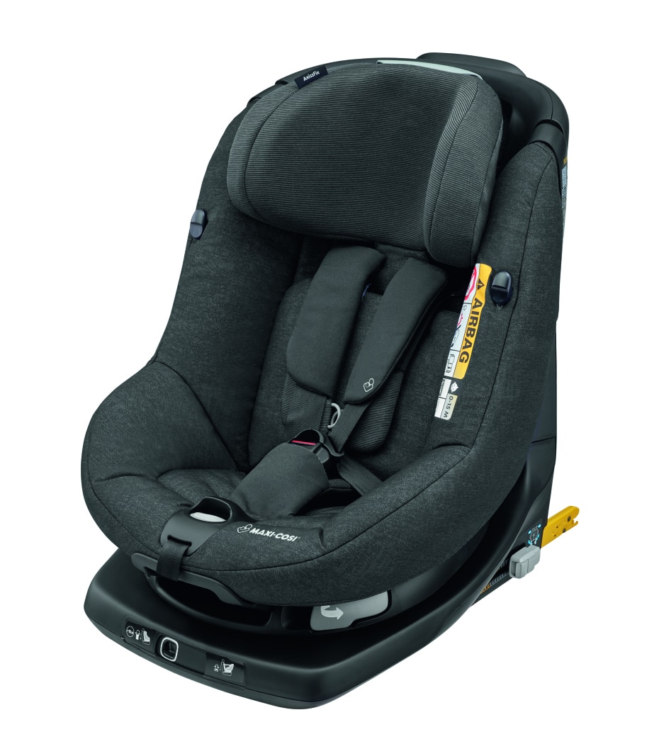 AxissFix 4 M - 4 Y  61 - 105 cm  0 - 19 kg    i-Size (R129) Sicherheit |    360° drehbarer Sitz |    Rückwärts- und vorwärtsgerichtet |    Mitwachsend |