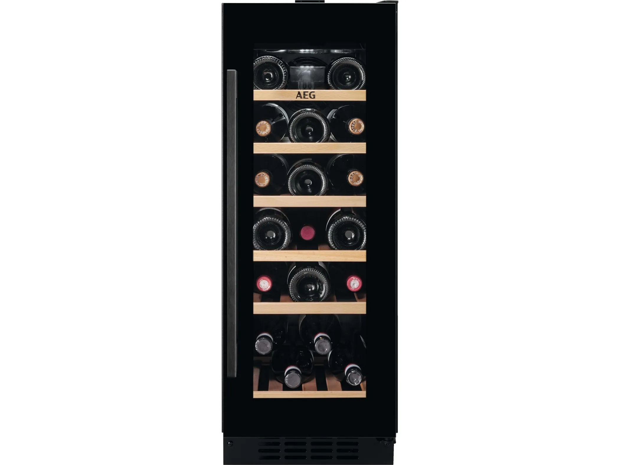 AEG 5000 AWUS020B5B - Vinkøler - til indbygning - niche - bredde: 30 cm - dybde: 55 cm - højde: 82.2 cm - 58 liter - Klasse G - sort og glas