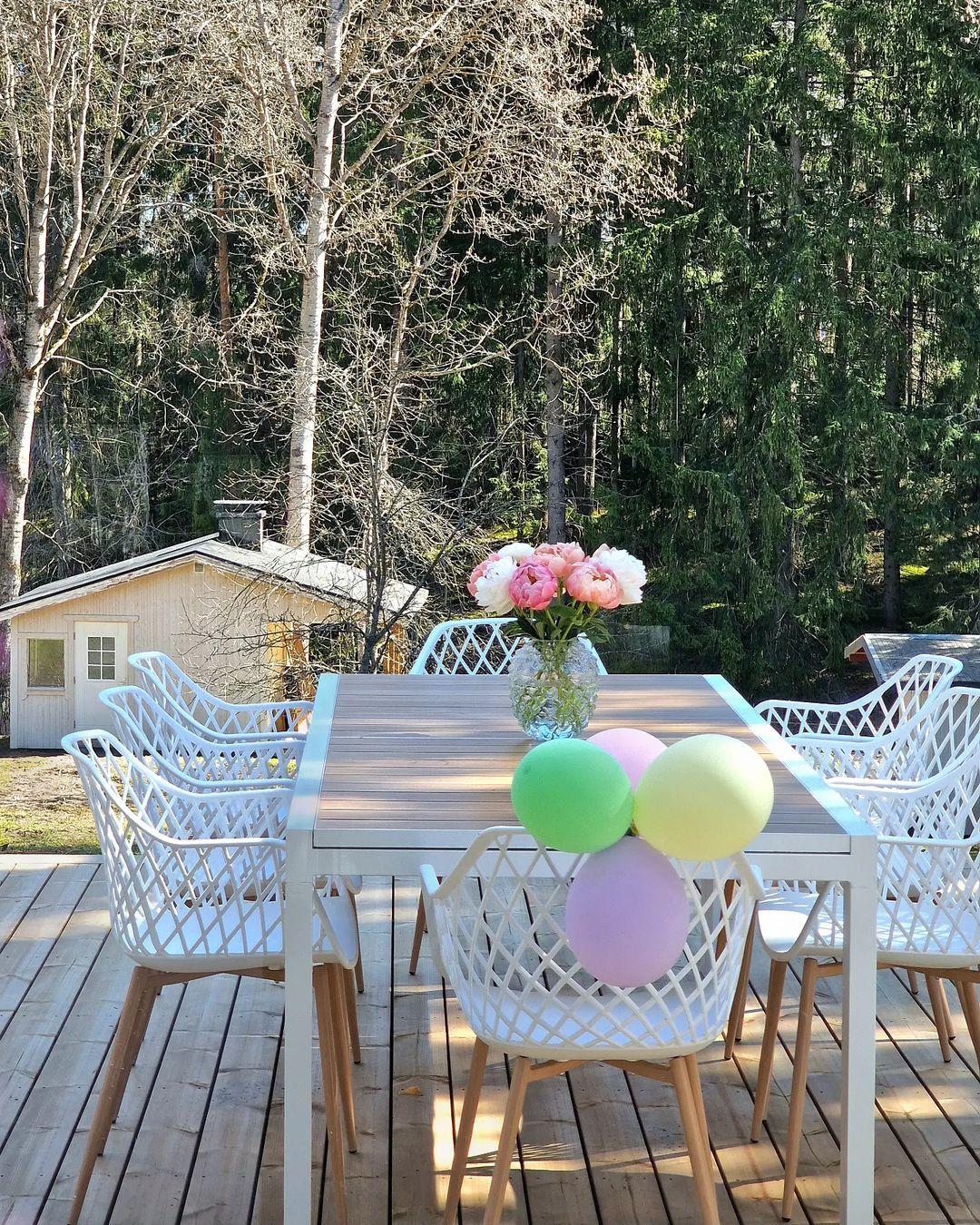 Set van 2 eetkamerstoelen NASHUA Wit