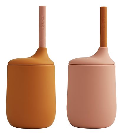 Liewood Kopper m. Suger?r - 2-pak - Silikone - Ellis - Dark Rose