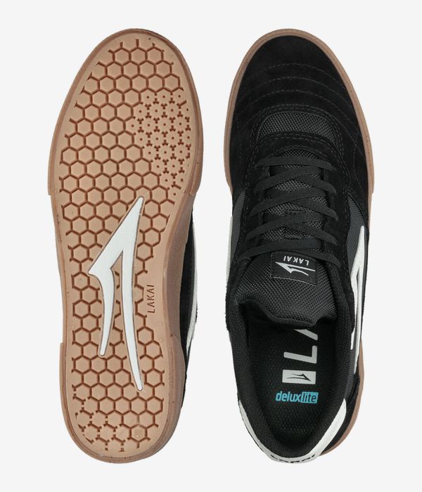 Lakai Cambridge Suede Schuh (black gum)
