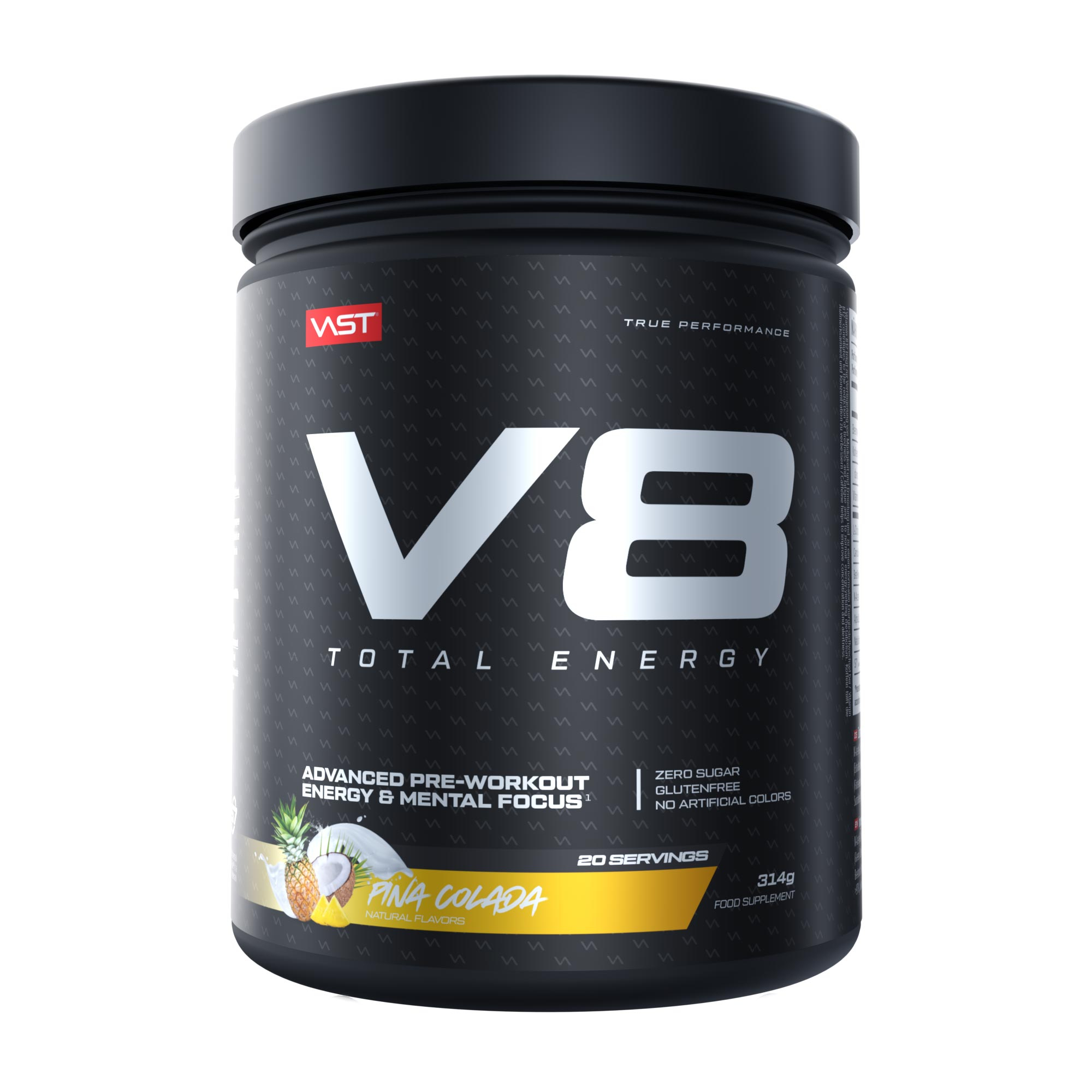 V8 - Total Energy Pre-Workout - 314g - Pina Colada