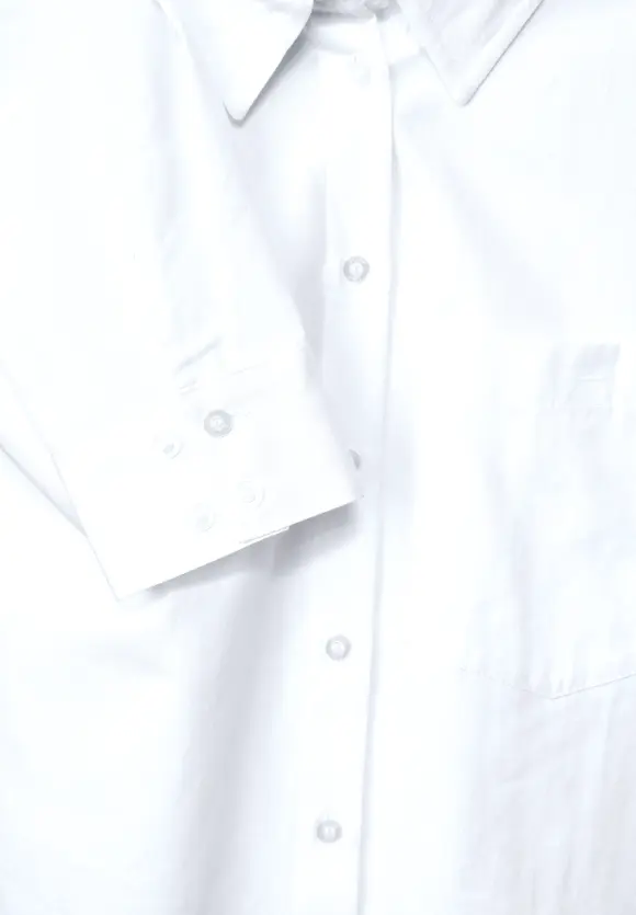Bluse mit Knopfleiste - White