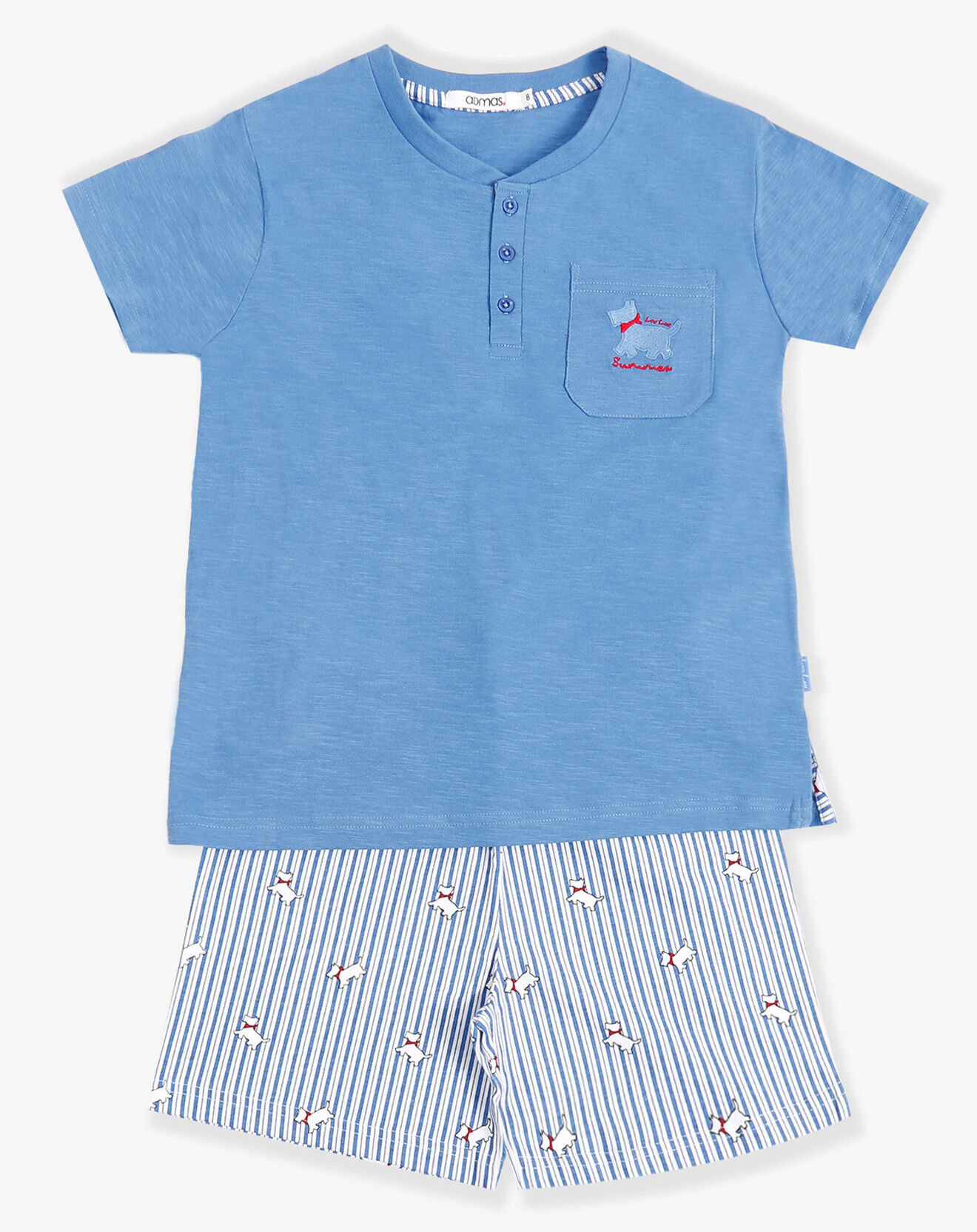 Admas Pyjama T-Shirt & Short bleu