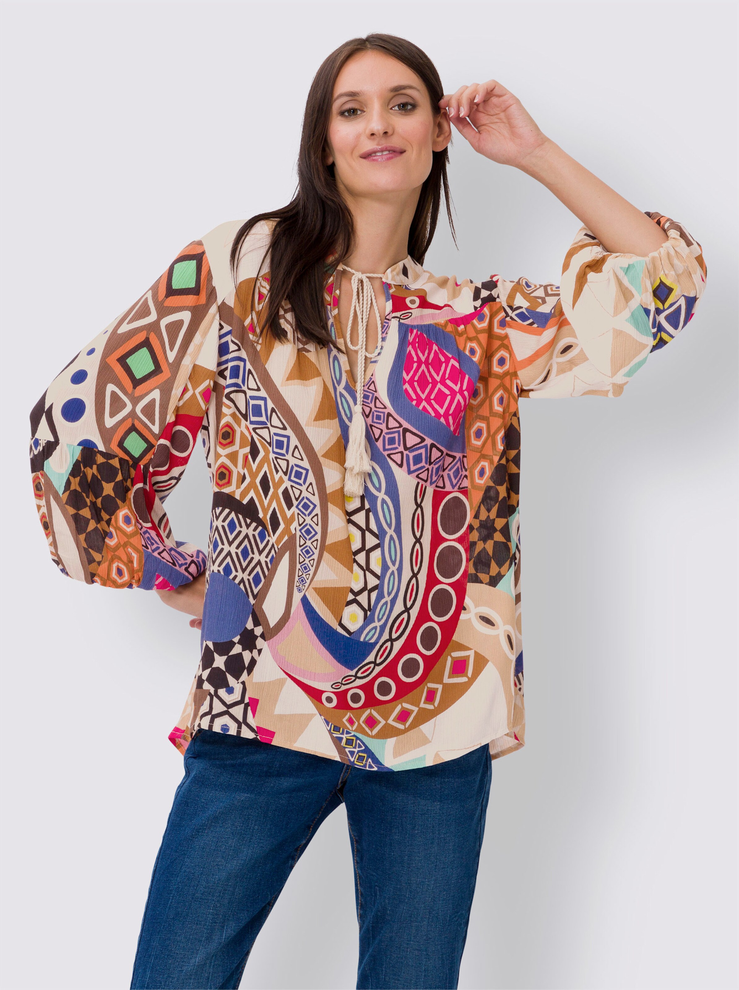 Druckbluse