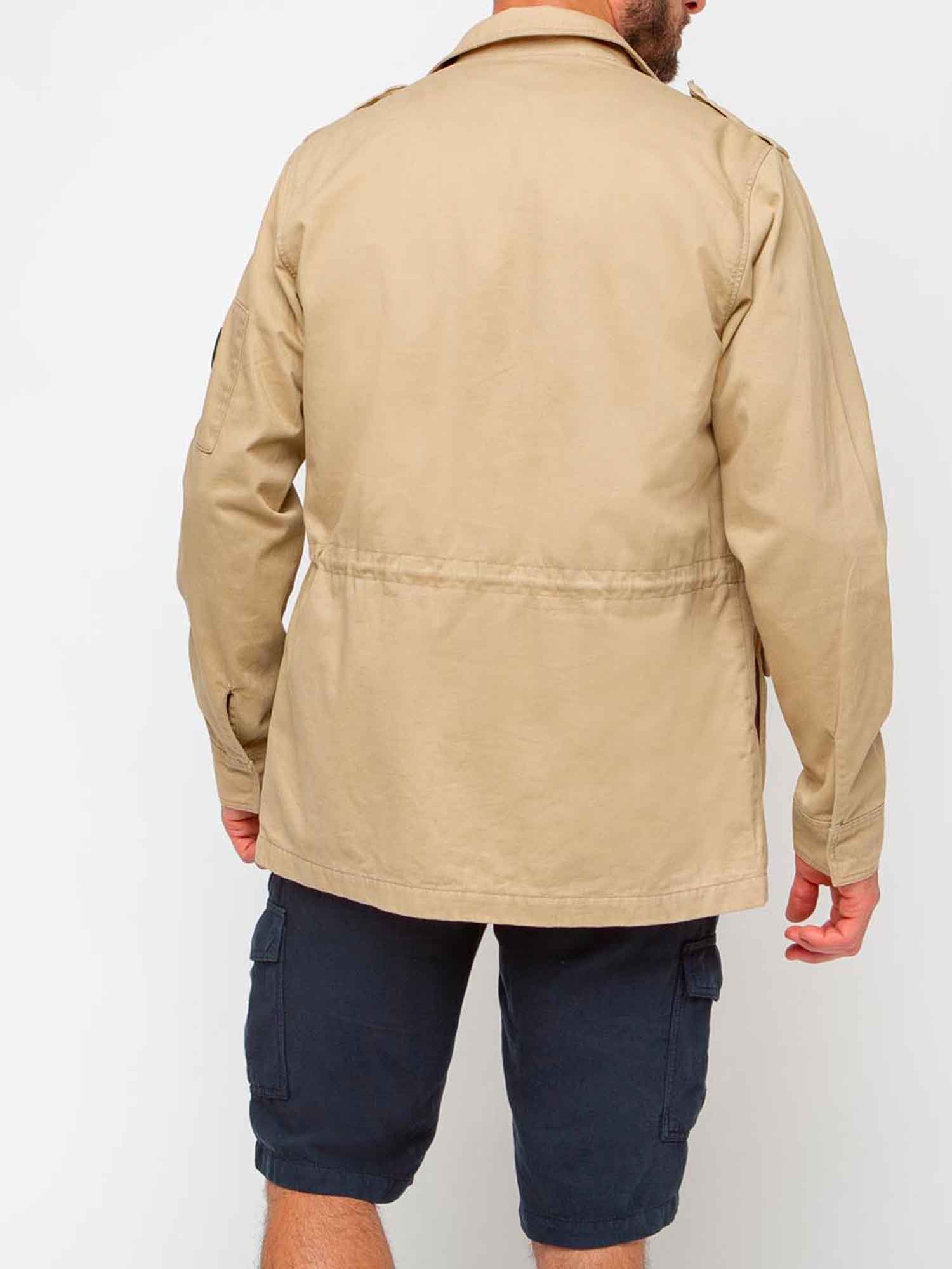Veste Homme Esprit Saharienne Coton Biologique Beige