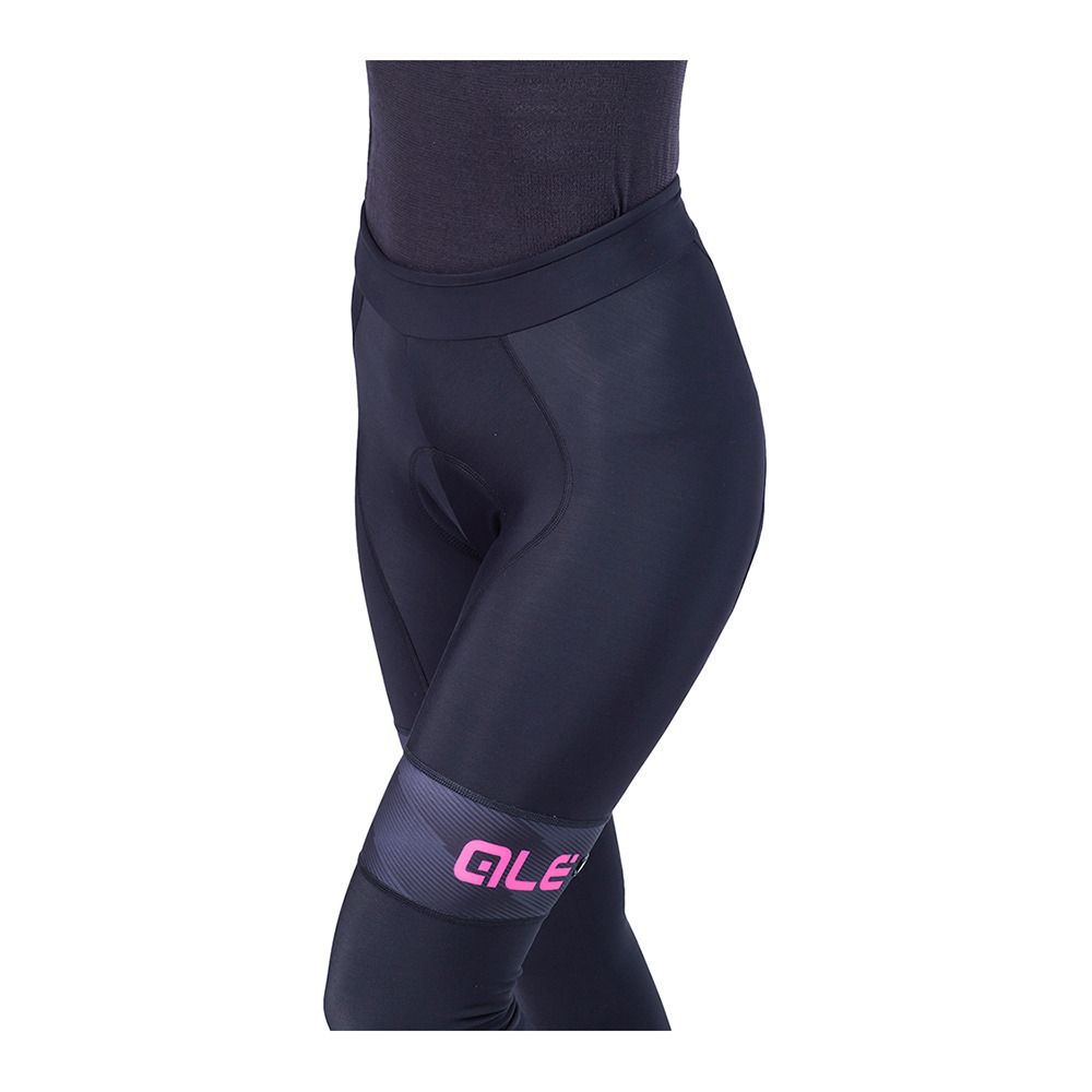 Ale MILD - Collant Femme black/fluo pink