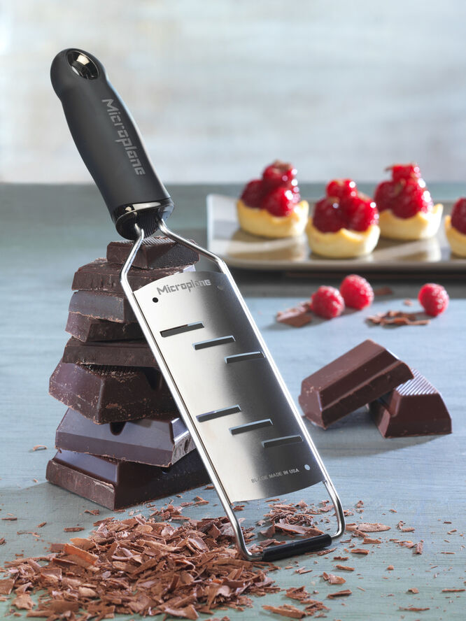 Microplane Gourmet rivejern stor høvl Sølv & sort