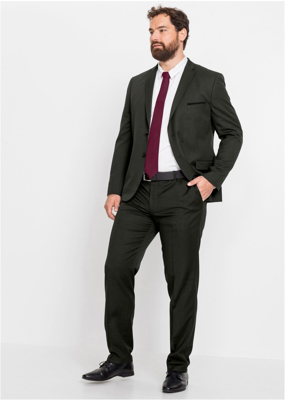 Costume 3 pièces : veste de costume, pantalon, cravate Slim Fit