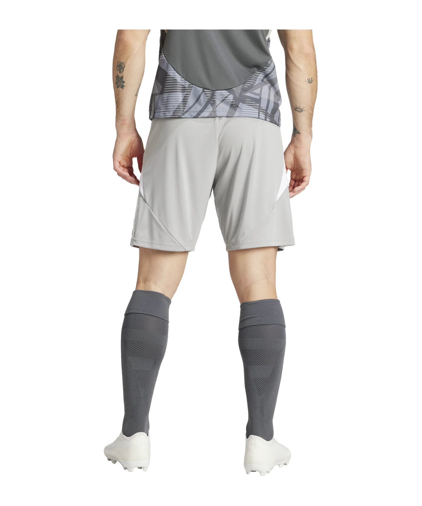 adidas Tiro 24 Short Grau Weiss