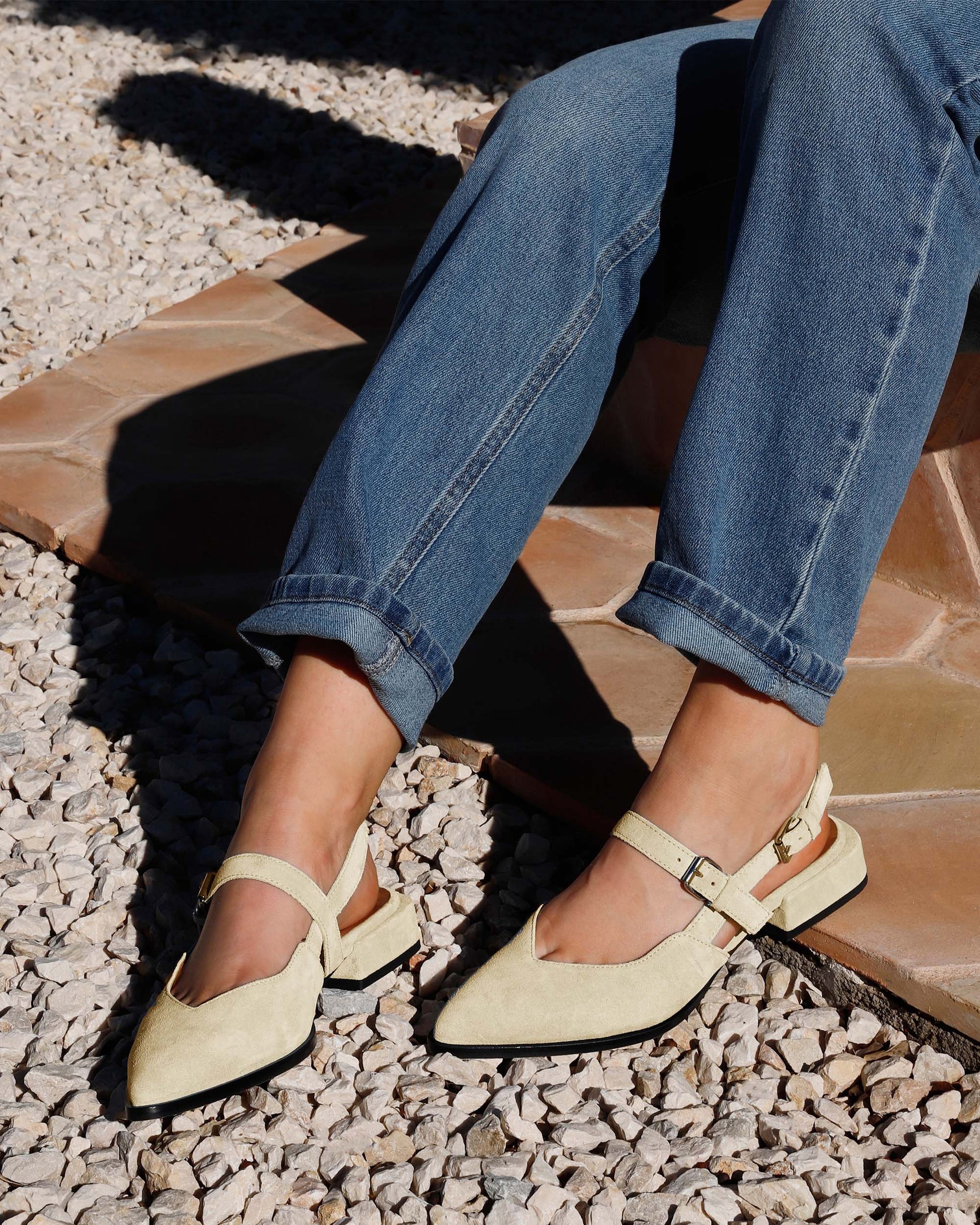 VIA VAI gele slingbacks Jazz Valerie