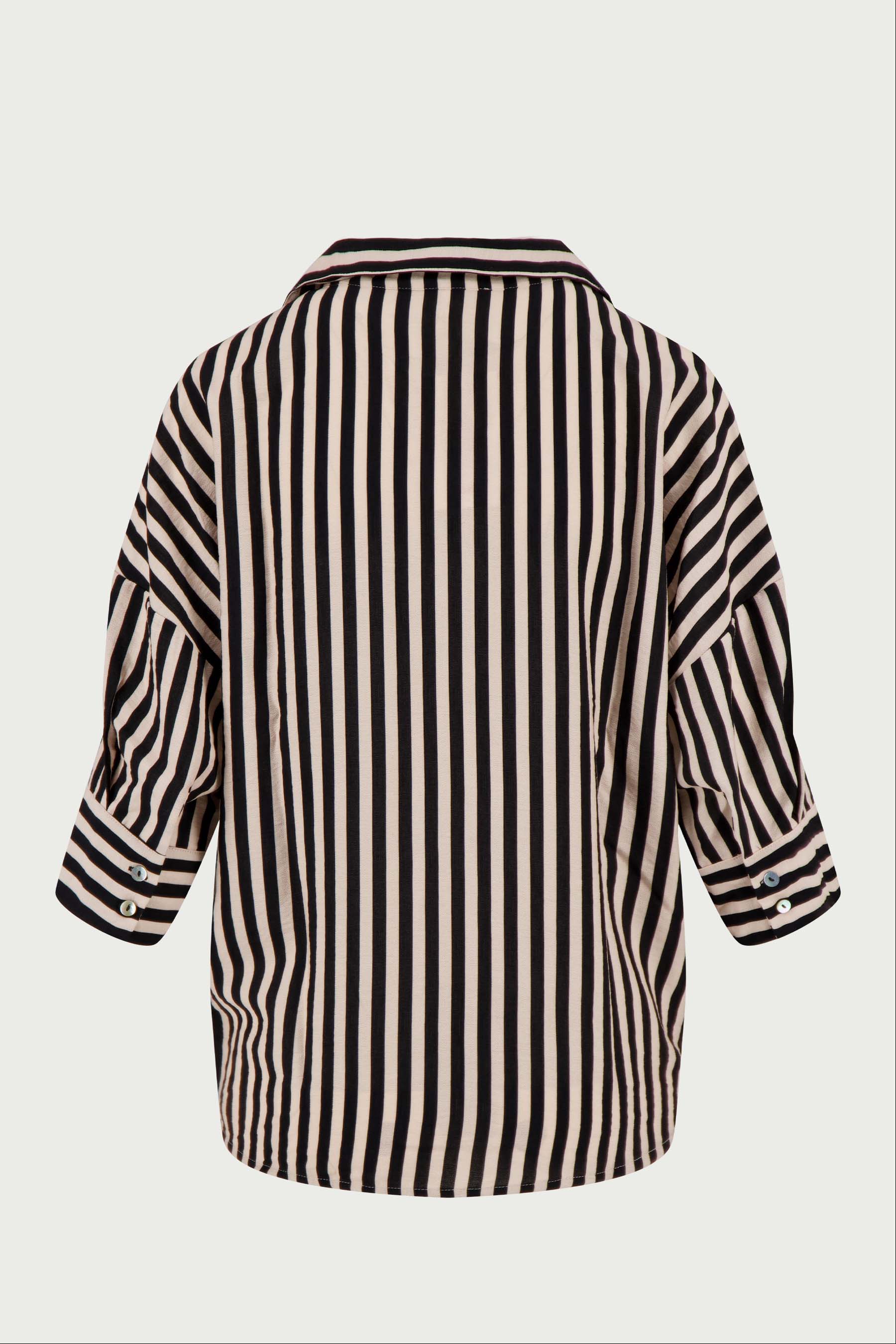 streep blouse 1/2 mouw