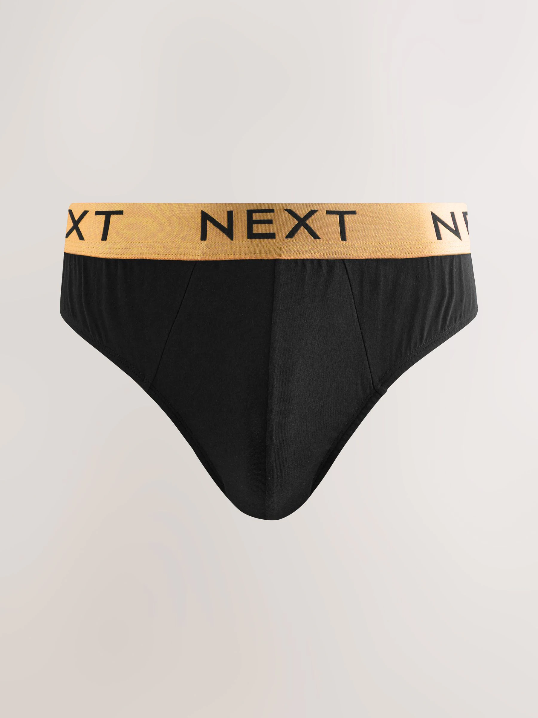 Zwart met felgekleurde tailleband - Verpakking van 10 - Katoenrijke slips