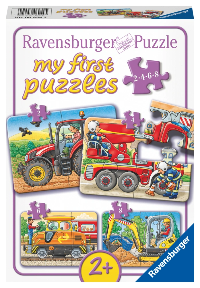 My first puzzles – Bei der Arbeit 2/4/6/8-teilig