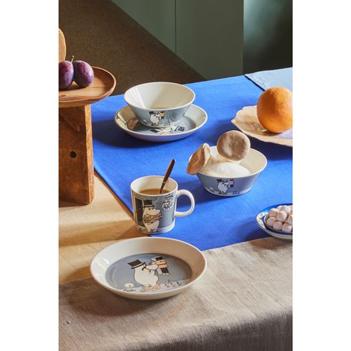 Mumi By Arabia Desserttallerken, Mumifar I Vinterhi, Ø19 cm