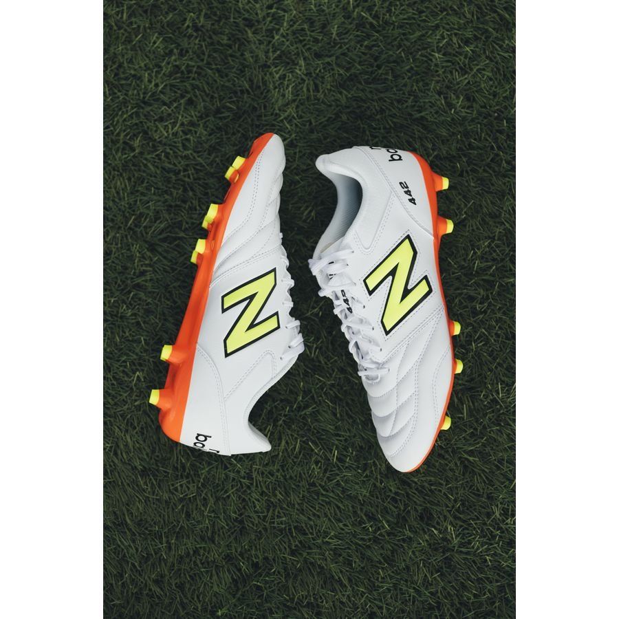 New Balance 442 V2 Elite FG Flash Point - Blanc/Vert/Noir