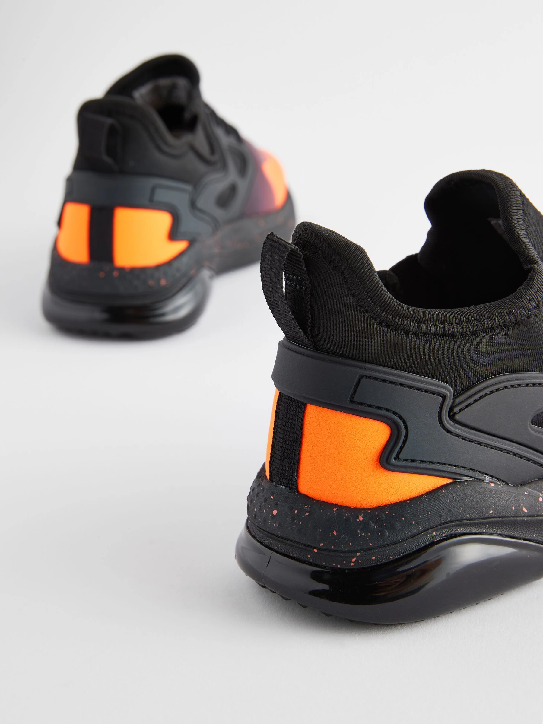 Oranje/zwart - Elastische sportschoenen