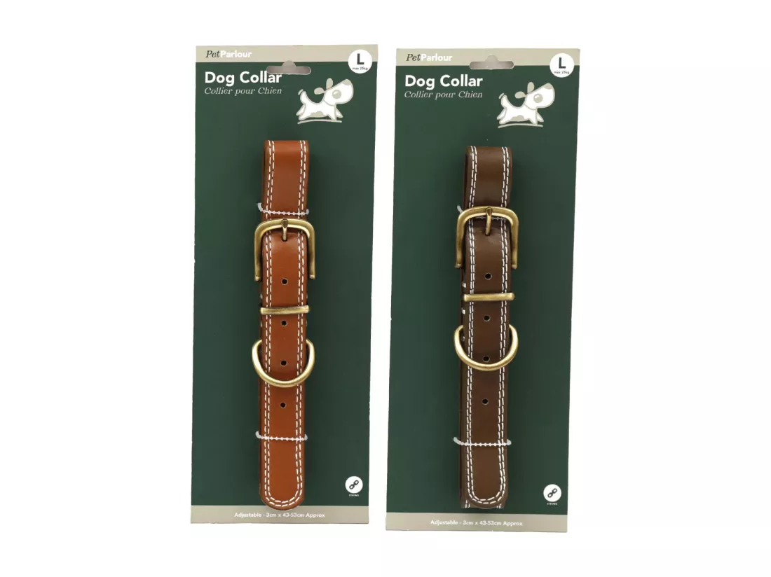 Collier en polyuréthane pour chien (Lot de 2) L - 53 cm