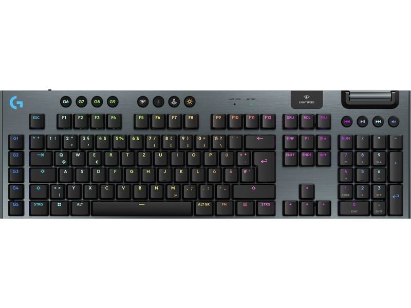 Logitech Gaming-Tastatur G915 X Lightspeed GL Tactile Kabelloses Gaming Keyboard mit flachem Profil