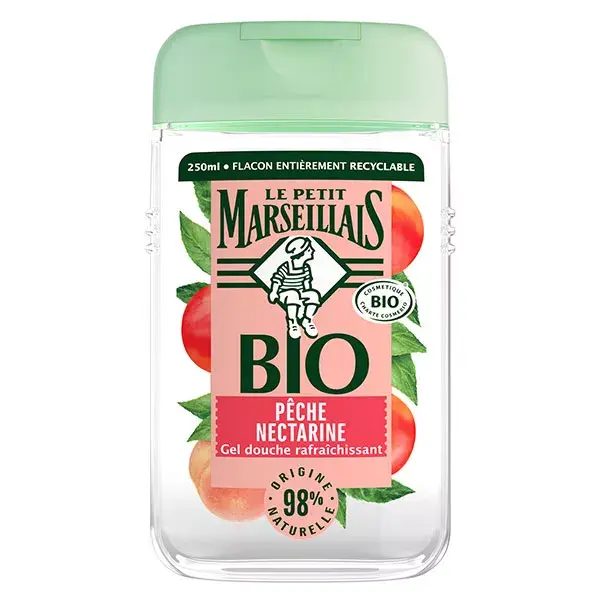 Le Petit Marseillais Gel de Banho Refrescante Orgânico Nectarina de Pêssego 250ml