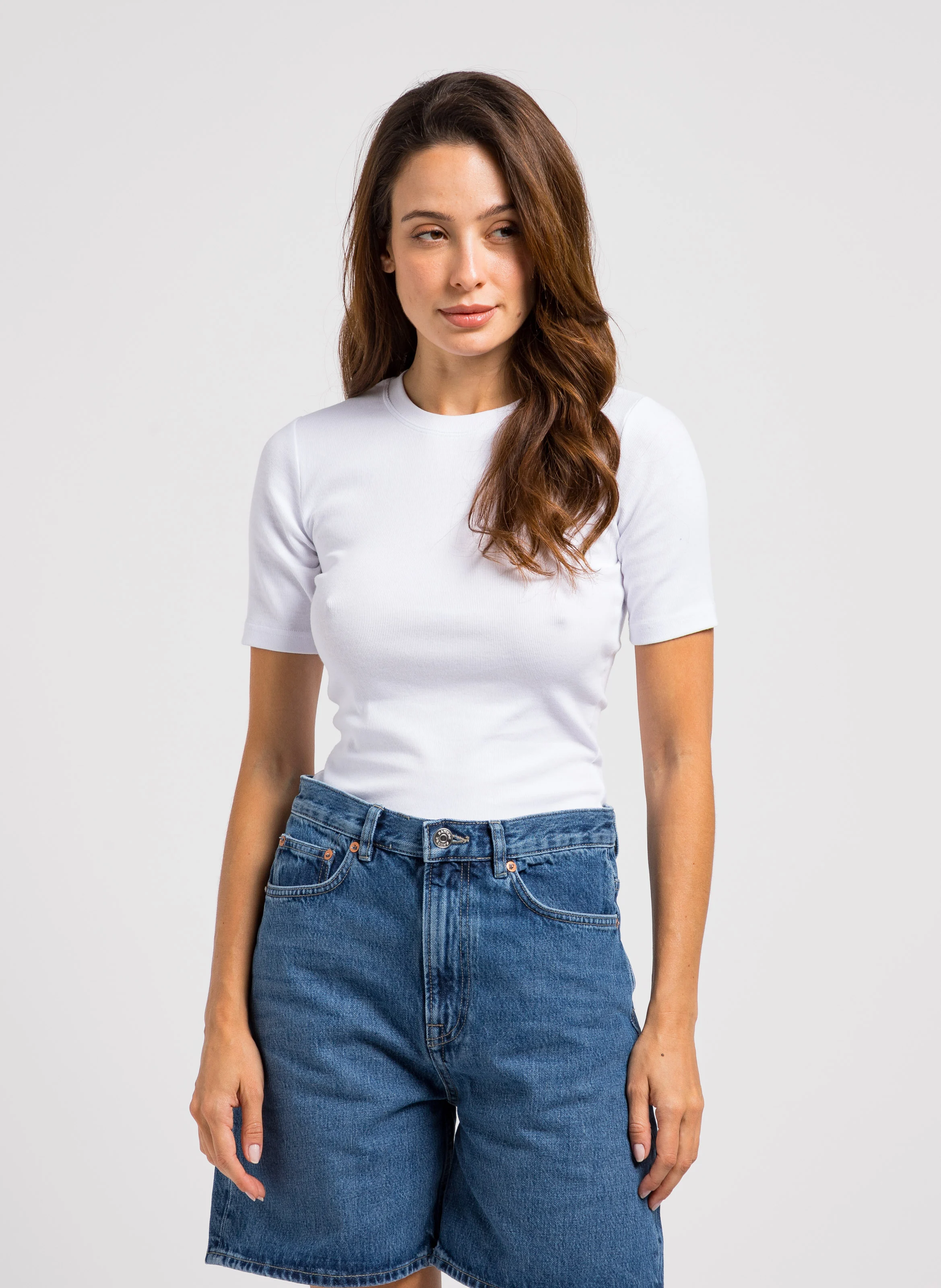 SAALEXO - Tee-shirt manches courtes en coton organique | Blanc