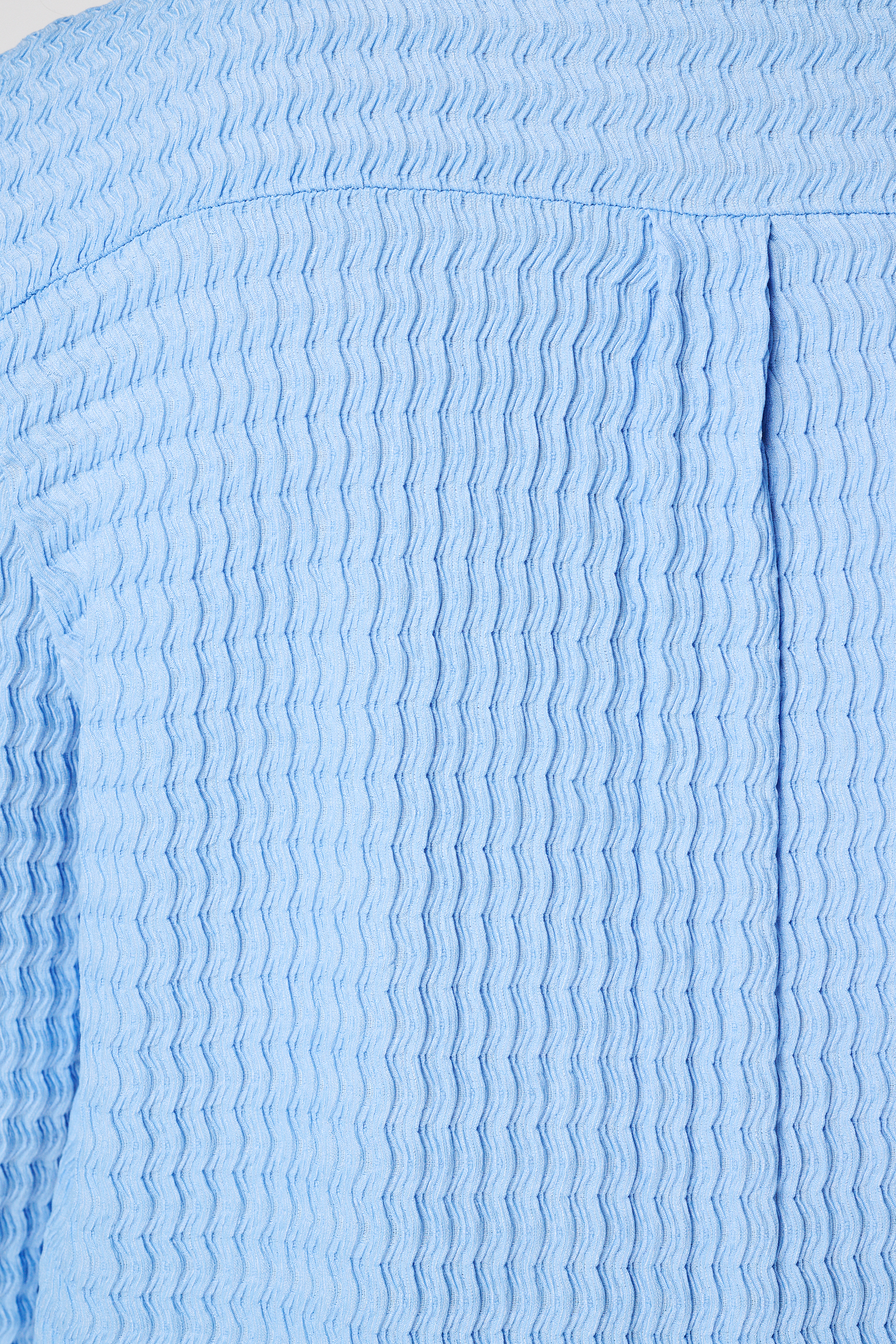 Top met structuur stof blauw