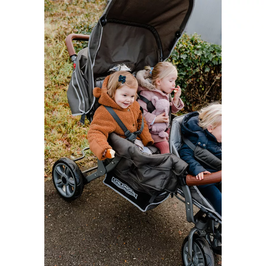CHILDHOME Drillingssportwagen Triplet Anthrazit