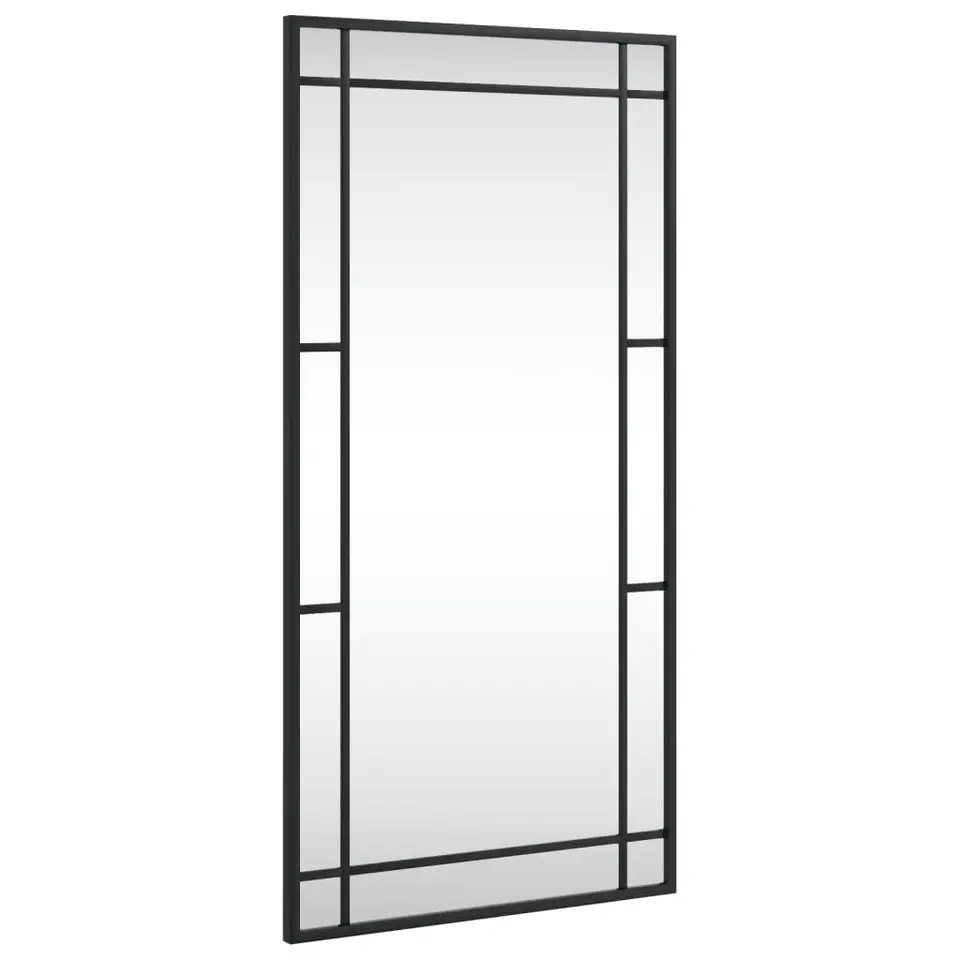 vidaXL - Wandspiegel - Zwart - IJzer - 40 x 80 cm