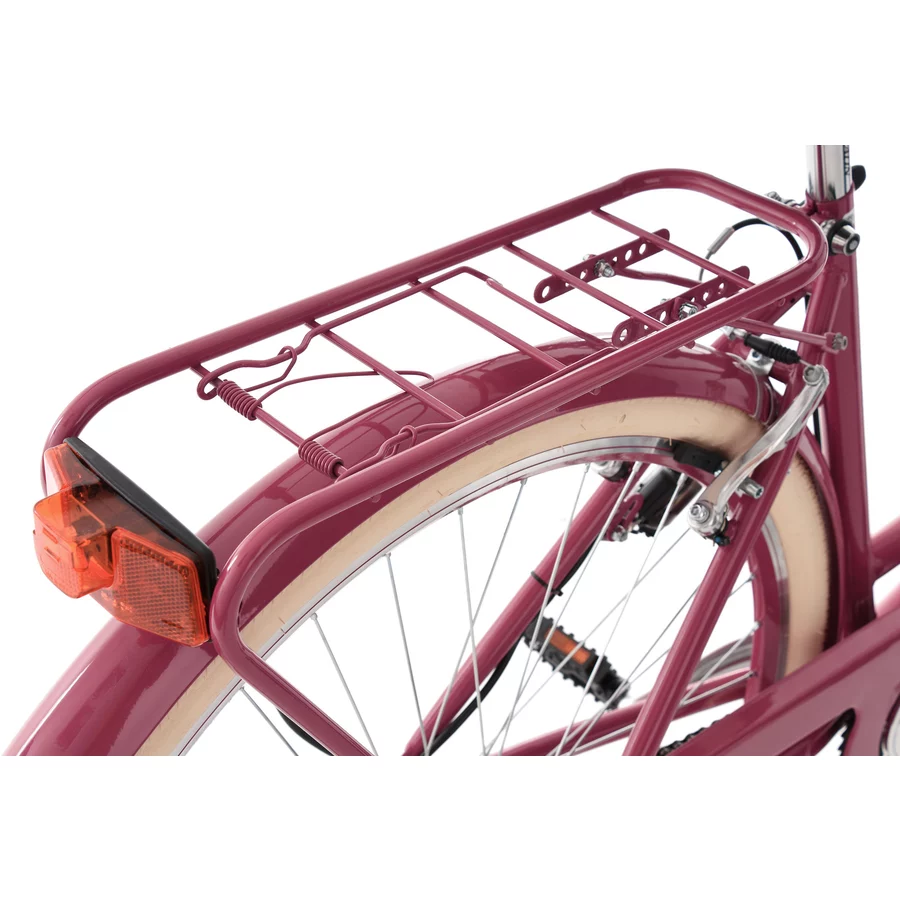 KS Cycling Damenfahrrad Cityrad 6-Gänge Balloon 28 Zoll Rot