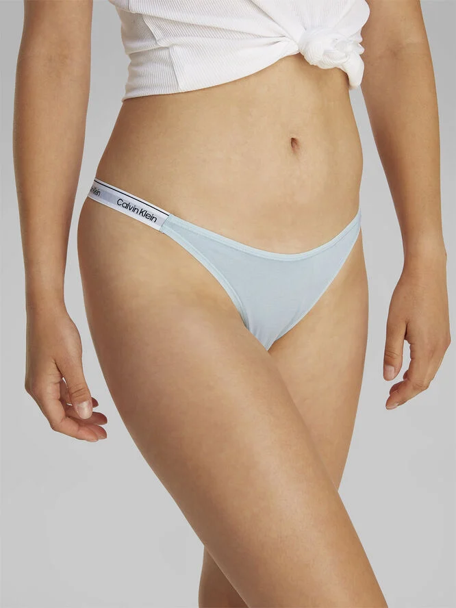 Calvin Klein DIPPED STRING THONG Sterling blue