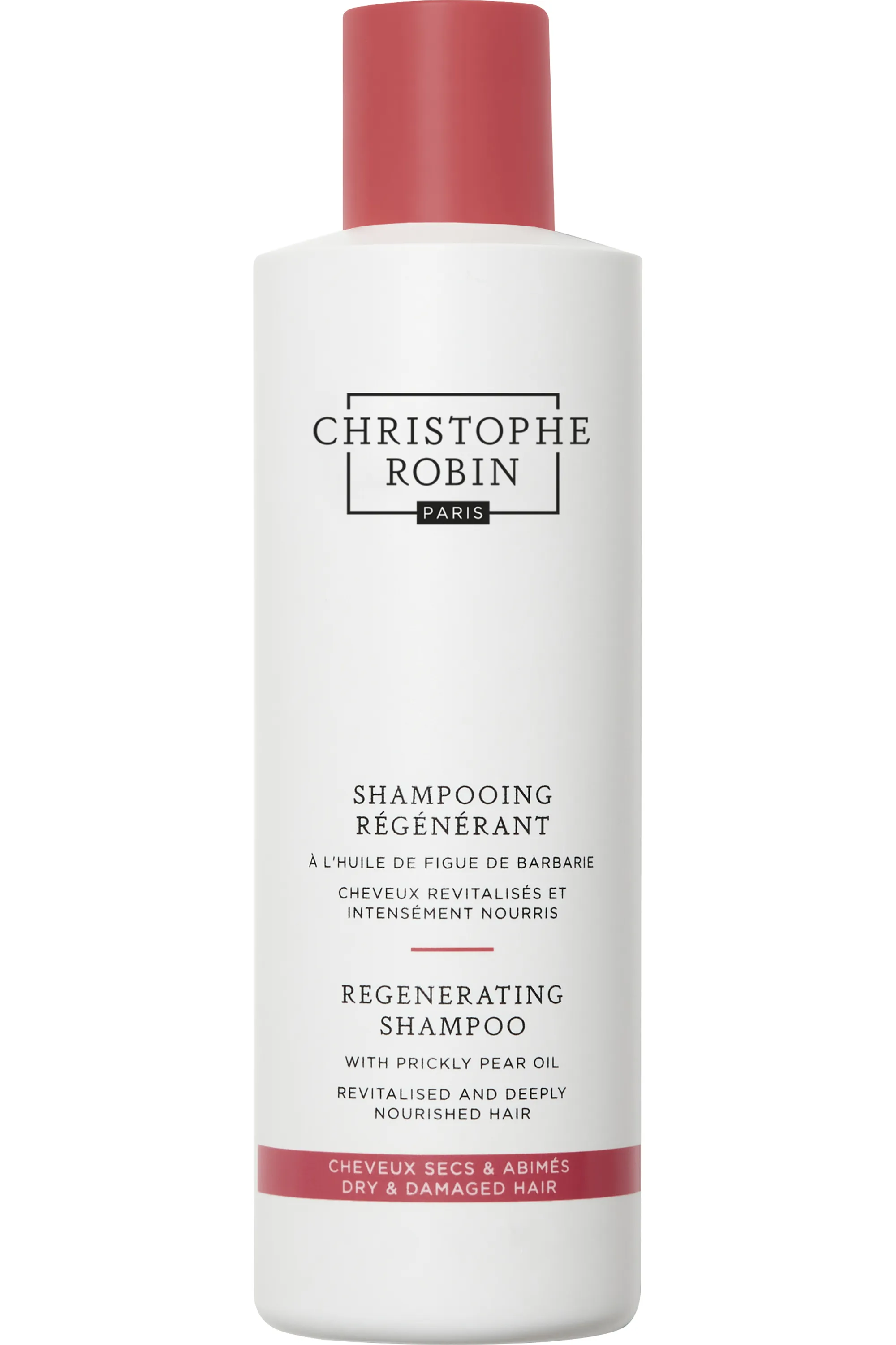 Christophe Robin Shampooing régénérant à l’huile de figue de barbarie-250 ml