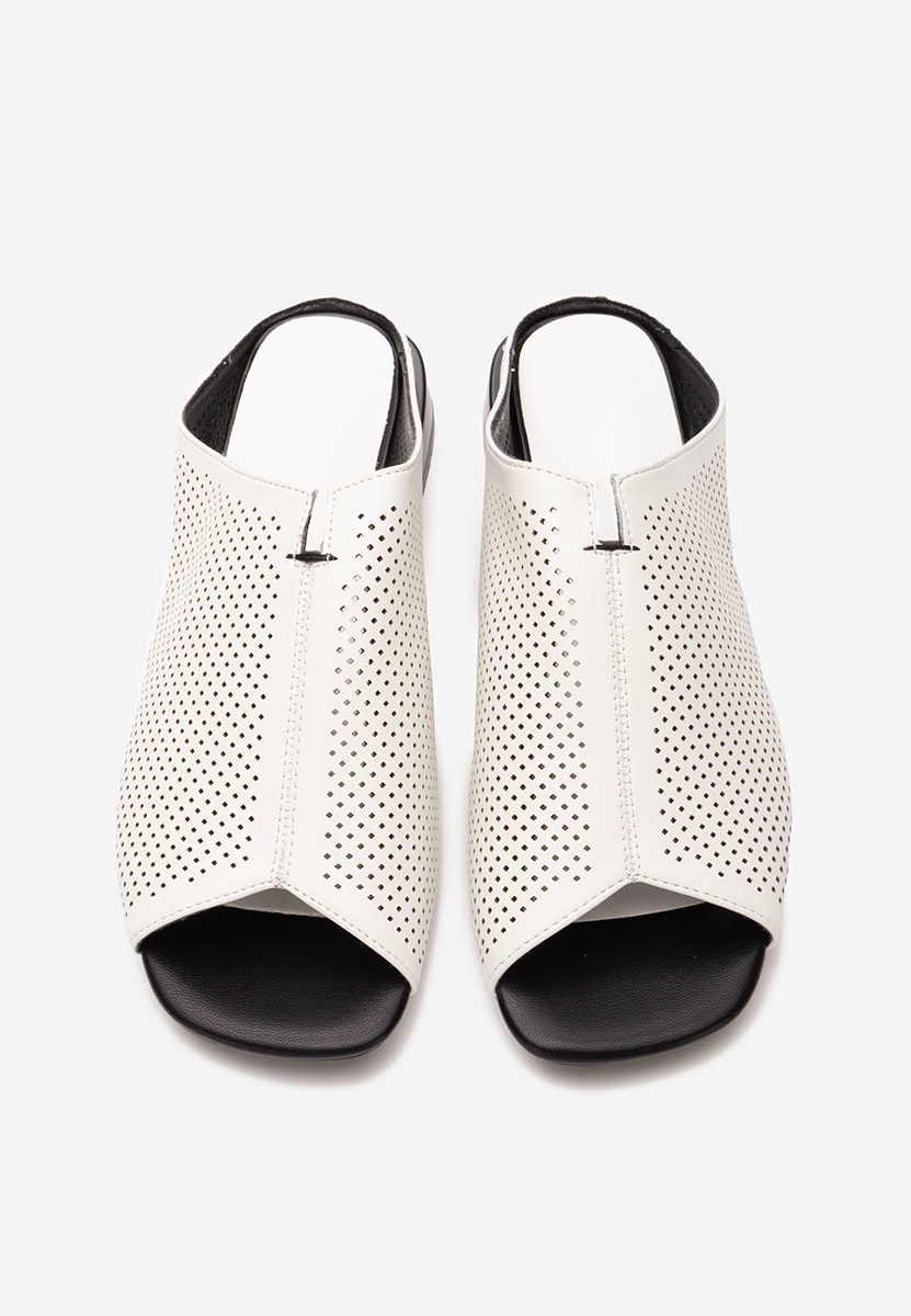 Mules a talon blancs Fredrisa