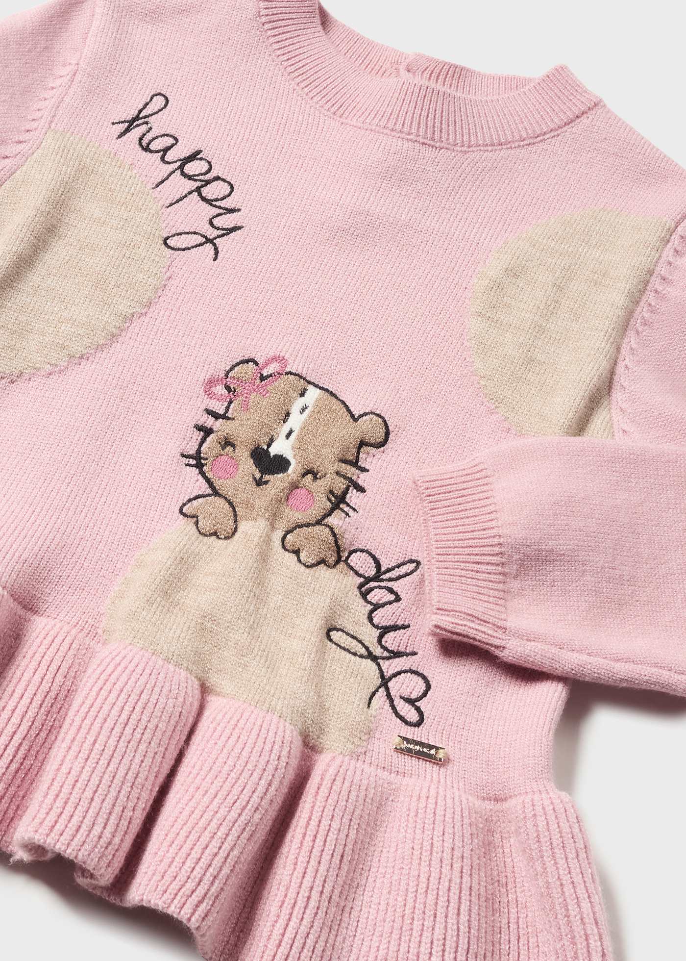 Conjunto de bebê de tricô de 2 peças