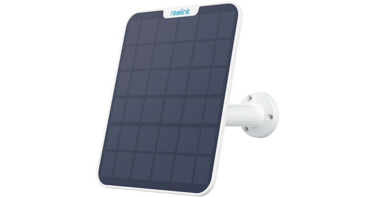 ReolinkB330, slimme 5MP draadloze camera met spotlight + Solar Panel 2  (Wit, PIR detectie)