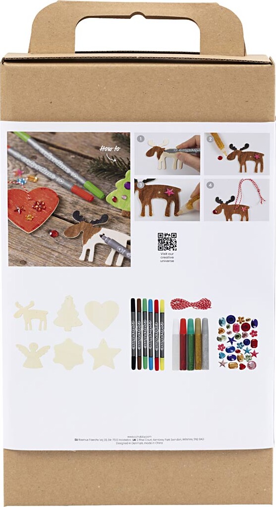 Diy Kit Juledekorationer - Farvelægning