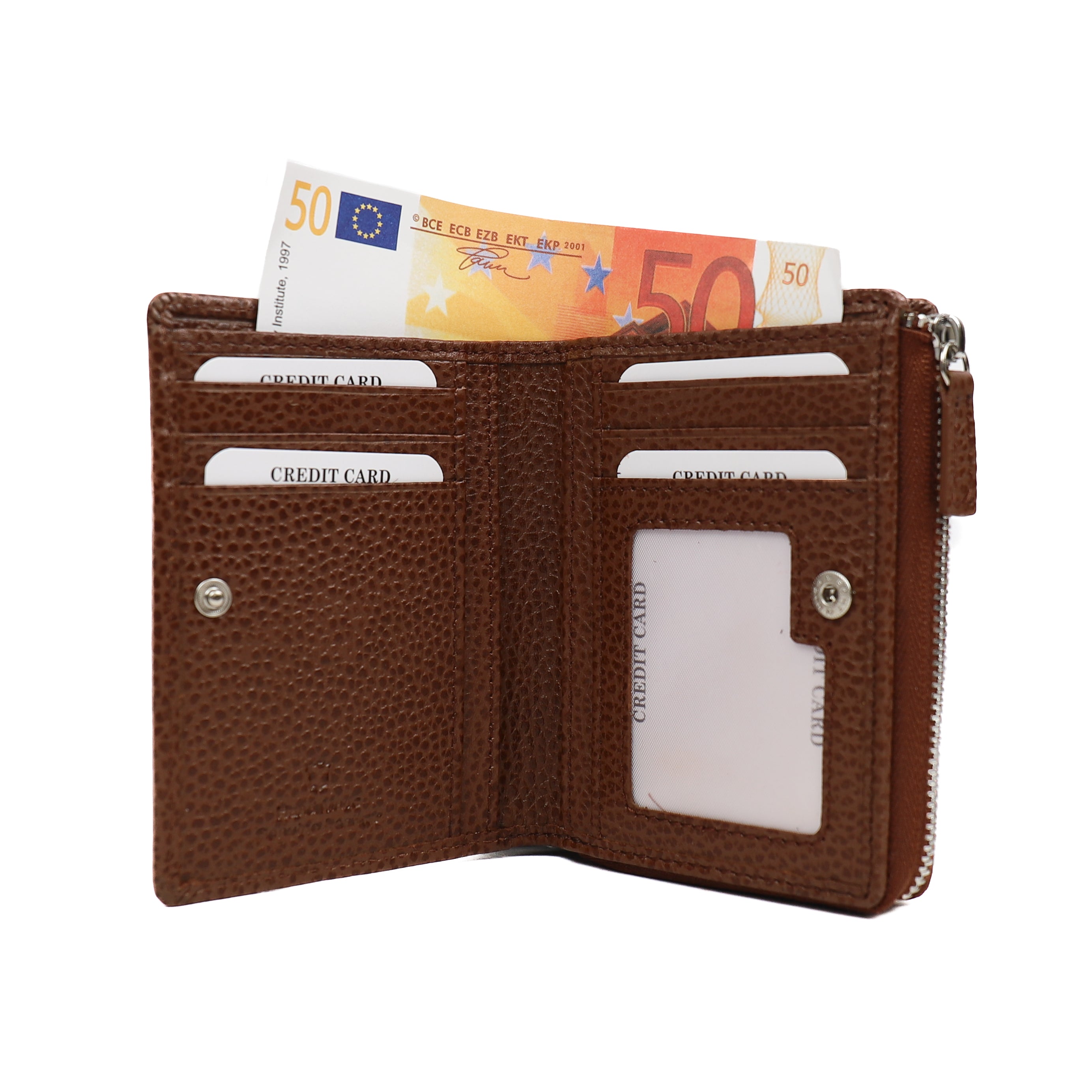 Ritsportemonnee 'Vida' Tipping Tan Tipping Tan