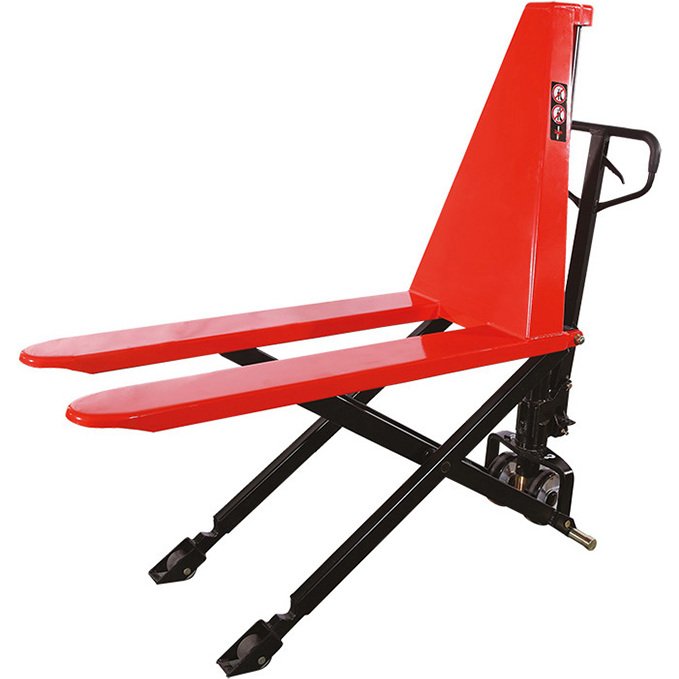 Transpalette manuel haute levée 1000 kg fourches 1800 x 540 mm