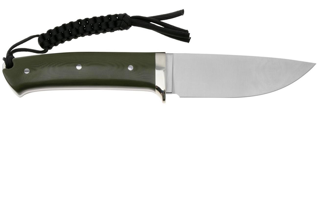 Civivi Cloud Peak C23044-2 Satin Nitro-V, OD-Green G10, Nickel Silver Guard, vaststaand mes
