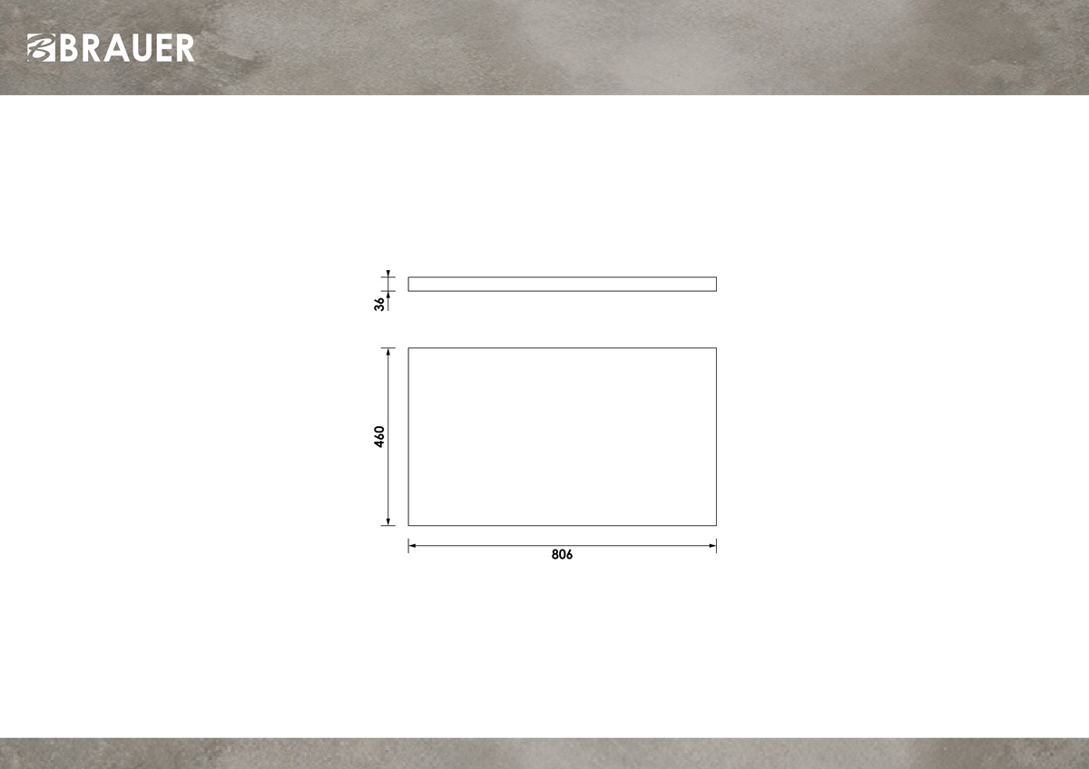 Brauer Ocean Edge toppaneel 80cm driftwood